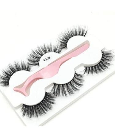 Desikixudy 3 Pairs 3D Lashes Natural False Eyelashes Dramatic Fluffy Soft Wispy Volume Reusable Eyelash 305 - Buy Online on GoSupps.com