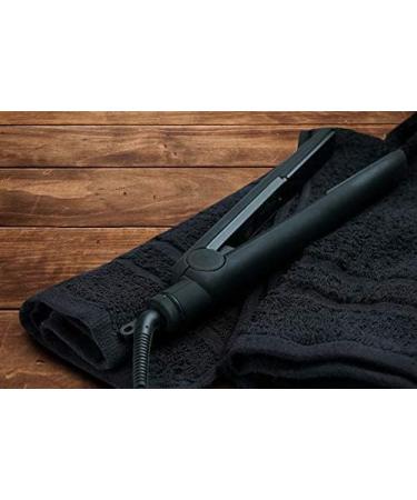 Corporate Hills CH 100% Ring Spun Cotton Salon Towel Pack of 24 Black 16 x 28 - Ultra Soft & Highly Absorbent | Perfect for Gym, Salon, Spa & Home Care - Buy Online on GoSupps.com