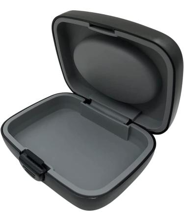Portable Black Carrying Case for Hearing Aid Amplifiers - Compatible with All Brands - BTE, ITE, ITC, CIC, RIC, RITE - Travel Storage Solution - Buy Online on GoSupps.com