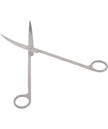 Qcwwy Aquarium Aquascaping Tools Kits Aquatic Plant Tongs Scissors Aquarium Plant Tools for Aquascaping Cleaning 1PC Bending shear 25cm - Buy Online on GoSupps.com