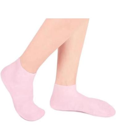 ZDdp 4 Pairs Full Foot Moisturizing Anti-Cracking Silicone Socks Foot Protectors to Prevent Heel Dryness Beach Socks Orange About 21cm - Buy Online on GoSupps.com