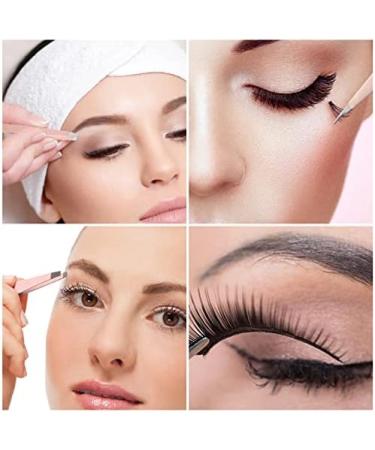 Professional Eyebrow Tweezers Set for Women Stainless Steel 3PC Hair Removal Tool for Perfect Eyebrow Plucking - Buy Online on GoSupps.com