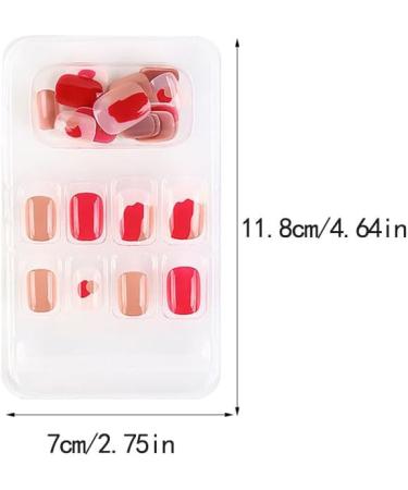 dijiusidy False Nail Perfect Matching Simple to Wear Fingernail Full Coverage Press Type Strong Viscosity Adjustable Paster Type 15 F741 Type 15 F741 - Buy Online on GoSupps.com