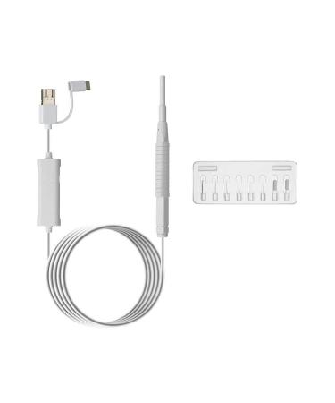 QIYUDS Ear Wax Remover HD View Ear Scope Otoscope with Light with 6 Adjustable LED Lights Ear Wax Remover for Adults Kids & Pets