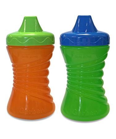 Gerber Graduates Fun Grips Hard Spout Sippy Cup 10oz - Pack of 2 (Colors Vary) - Buy Online on GoSupps.com