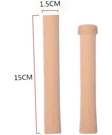Healeved 2pcs Toe Cushion Tube Set - Toe Pad & Sleeve Protectors for Toes Care in Khaki Foam & Silicone Gel - Buy Online on GoSupps.com