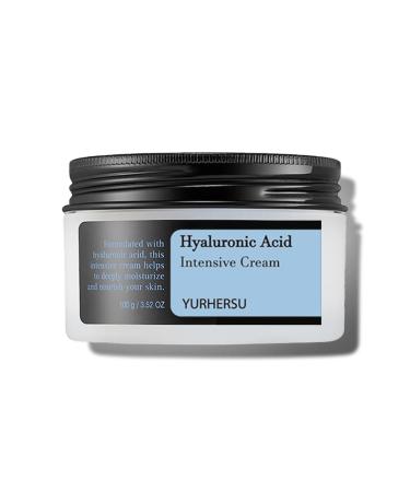 Hyaluronic acid facial cream moisturizing care with vitamins C E & B3 soothing antiaging cream for dry and sensitive skin 100 ml fast absorption only for Austria Luxembourg