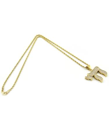 HAPINARY Rhinestone Necklace Necklaces Jewelry Necklaces Beach Clavicle Chain Fashion Necklace Pendant Diamond Man Hebrew - Buy Online on GoSupps.com