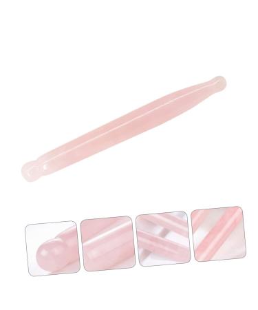 Beavorty Rose Quartz Acupuncture Pen - Crystal Massage Tool for Women | Gua Sha Facial Massager & Body Shaving | Natural Jade Pink 12x1.3cm - Buy Online on GoSupps.com