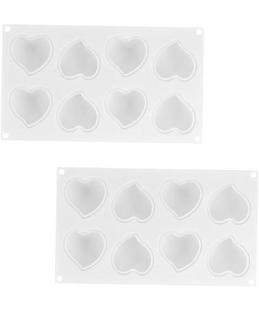 DECHOUS 3D Silicone Heart Mold Candy Making Molds Cake Mold Trays Silicone Cake Mold Silicone Soap Molds Heart Fondant Mold Candle Molds Cake Baking Moulds Chocolate Fudge White 29.5*3.5*17cm White - Buy Online on GoSupps.com