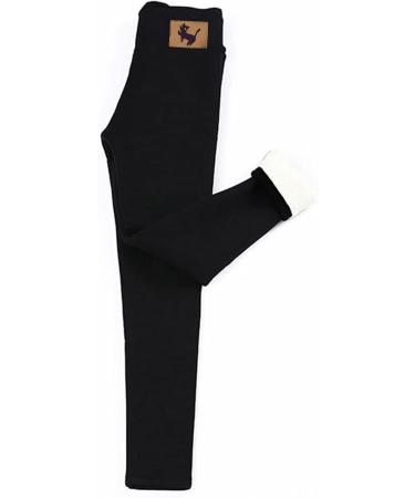 Ganfancp 2022 Women Winter Fleece Lined Leggings | High Waist, Slim Fit, Cozy Plush Trousers in Black | Medium Size - Buy Online on GoSupps.com