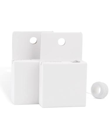 2 Pieces Eyebrow String Brow Mapping String Pre-colored Thread with Color for Microblading Eyebrow Ruler Accessories (White)