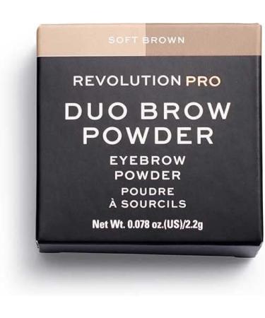 Makeup Revolution - Duo Brow Powder - Soft Brown - Buy Online on GoSupps.com
