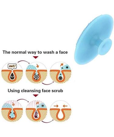Uramoto Silicone Face Scrubber Brush - 12Pcs Exfoliator for Blackheads Facial Cleansing & Baby Shampoo - 6 Color Options - Buy Online on GoSupps.com