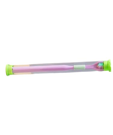 3-side toothbrush for adults soft bristle soft toothbrush gently cleans tooth to completely cover the toothbrush.Travel toothbrush with soft bristles Purple