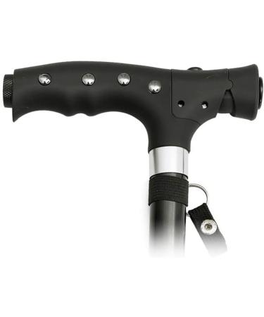 SilteD Adjustable Crutches Collapsible Elderly Adjustment Crutches Retractable Small Four-Corner Cane with Lights Parent's Gift - Buy Online on GoSupps.com