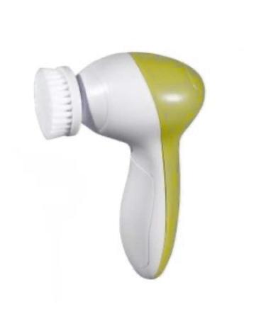 Facial Cleansing Brush and Skin Exfoliator (1 Head | Tool) Battery Operated Skincare Tool (Lime Green)
