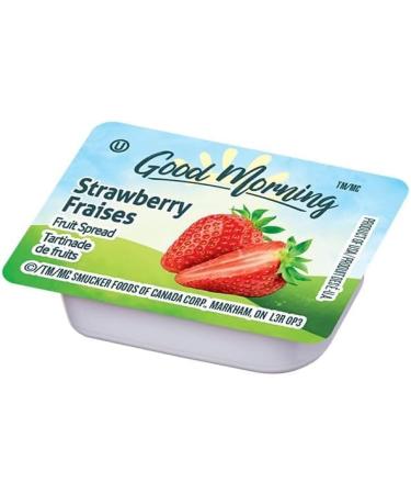 Good Morning Strawberry Jam Bliss - 30 Strawberry jelly On-The-Go Portion Control Pack for Travelers & Meal Prep 30 Cups Total - Comes with a one of a kind sticker by PaLiSoL CREATiONS and wooden knives! - Fraise - Buy Online on GoSupps.com