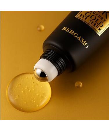 bergamo Luxury 24K Gold & Octo Hyaluronic Acid Eye Cream 1.01fl oz/30mL with Ball Roller Applicator | Made in Korea K Beauty Korean Skin Care Eye Wrinkle Care Skin Brightening Cooling&Massasge Roller - Buy Online on GoSupps.com