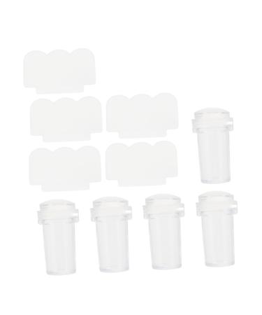 Housoutil 5sets Nail Stamp Tool Nail Stamper Tool Manicure Stamping Tool Nail Stamping Kits Silicone Scraper Spatula Nail Beauty Tools Nail Tools Small Head Silicone Accessories