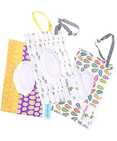Glucktrade Baby Portable Travel Wipes Cases Portable Wet Wipe Pouch Dispenser Travel Clutch Dispenser Holder for Baby or Personal Wipes 3pcs - Buy Online on GoSupps.com