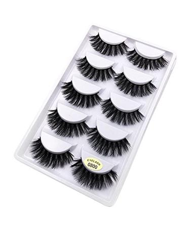 OCE180ANLV eyelashes thickening false eyelashes 1.4 cm 5 pair 3D natural long thick mink false eyelashes extension make -up beauty tools g800