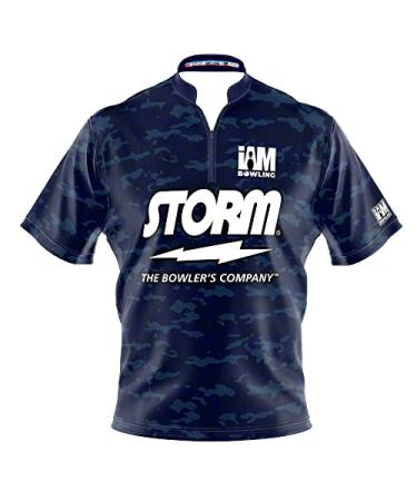 Logo Infusion Dye-Sublimated Bowling Jersey (Sash Collar) - I AM Bowling Fun Design 2042-ST - Storm - CAMO 4X-Large