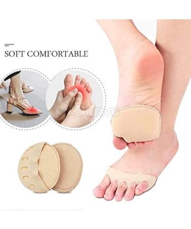 Moonlight Star Five Toes Forefoot Pads - Beige | High Heel Half Insoles for Women | Callus & Corn Relief | Shock Absorbing Toe Pad Inserts - Buy Online on GoSupps.com