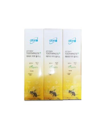 BC233 Korean Toothpaste Propolis Bees Dental Oral Care System (7.05 Oz x 3 pcs)