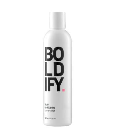 BOLDIFY Hair Thickening Conditioner - Natural Volumizing for Fine Hair, No Sulfates, Biotin Conditioner For Strand Retention, Anti-Hair Loss Conditioner Instantly Stimulates Thicker & Fuller Hair-8oz 8 Fl Oz (Pack of 1)