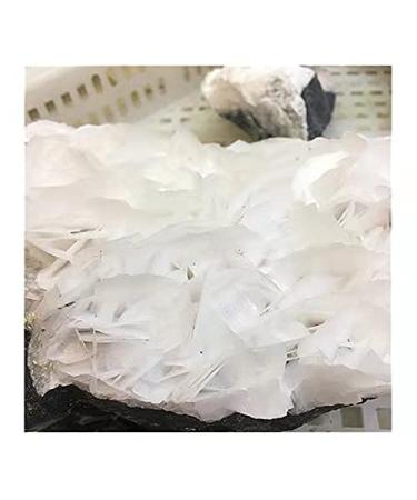 1pc Natural Stones Crystals Cluster raw Specimen White Rose Calcite for Decoration 1000-1300g