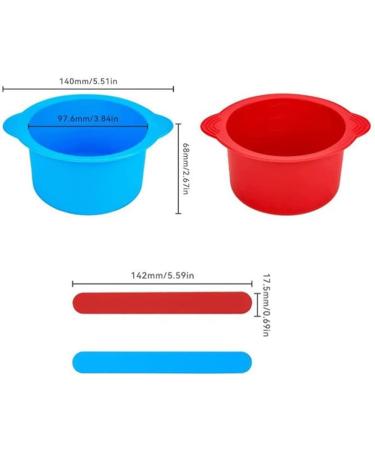 Buy DHLIIIQQ Silicone Wax Warmer - Reusable Non-Stick Wax Container with Spatula | Perfect for Wax Heating & Replacement - Buy Online on GoSupps.com