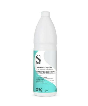 S-PRO Cream Peroxide 3%/10V 1L (Salon Services) Ivory 1 l (Pack of 1)