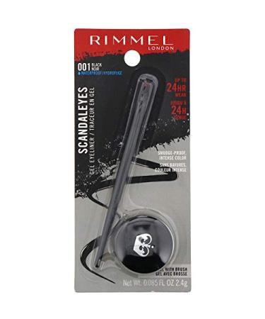 Rimmel London Scandaleyes Gel Eyeliner 001 Black 0.085 fl oz (2.4 g)
