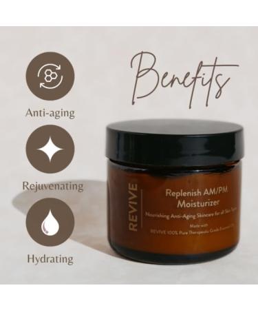 REVIVE Skin Health 3-Step Skincare Collection - Radiance Cleanser Renewal Serum & Replenish AM/PM Moisturizer | Non-Toxic Essential Oil Blend | Shop Internationally - Buy Online on GoSupps.com