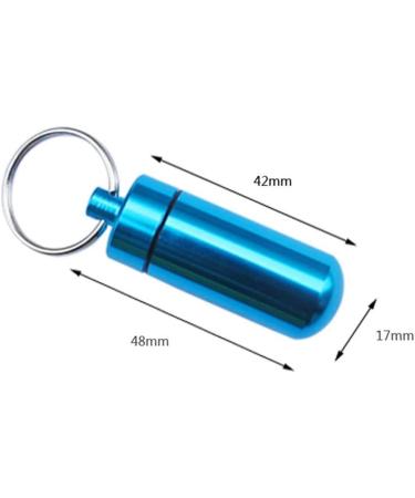 Purple Pill Organizer - Mini Stainless Steel Pill Box Keychain for Travel Waterproof & Durable - Ideal for Camping & Outdoor Adventures - Buy Online on GoSupps.com