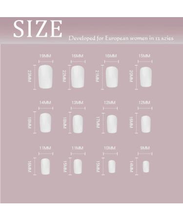 Sethexy 24 Pcs Mint Green Short Square French Press On Acrylic Nails for Women & Girls - Perfect Stick-On Nail Set - Buy Online on GoSupps.com