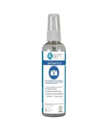 Ksept 750 ppm Broad Spectrum Antiseptic Sodium Troclosene NaDCC Bottle 125 ml. Spray