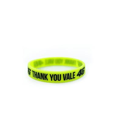 Valentino Rossi Unisex-Adult Thank You Vale Bracelet One Size Black
