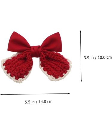 Beavorty 1pc hairpin christmas hair barrettes bows hair holder christmas hair bows clips red bow hair clip christmas bow barrettes bowknot hair clips girl big bow fabric spring clip - Buy Online on GoSupps.com
