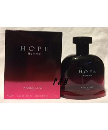 HOPE Homme for Men by Karen Low 3.4 oz / 100 ml EDT Natural Spray by Karen Low