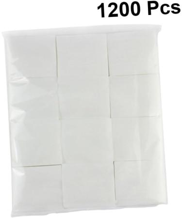1200 Pi ces Cotons D maquillants Usage Unique Lingettes Absorbantes Pour Vernis Ongles Coton Doux Portable Pour Maquillage Et Soins Peau Blanc - Buy Online on GoSupps.com