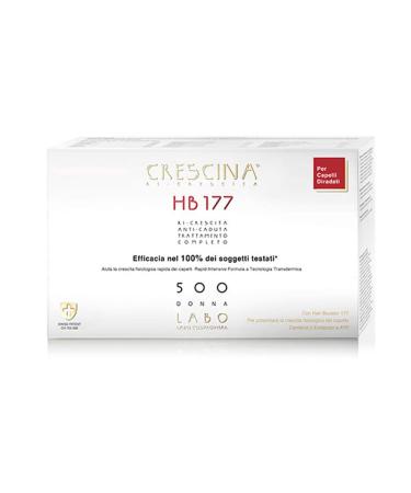 Crescina Transdermic Re-Growth and Anti-Fall HB 177 Hair Booster Treatment for Hair Regrowth 500 Woman 10 + 10