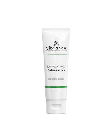 Vibriance Ultra-Gentle Exfoliating Facial Scrub and Cleanser  Unclogs Pores and Renews Skin | Sulfate-free  Paraben-free | 4 fl oz (118 ml)