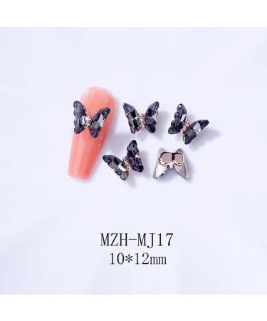 3D Nail Art Rhinestone Crystal AB Butterfly Charms Sparkle Nail Decoration Jewerlry Hand Craft DIY Accessories (MJ17) - Buy Online on GoSupps.com