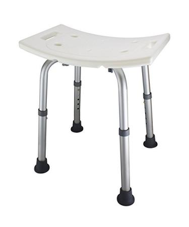 Ez2care Adjustable Lightweight Shower Bench, Bathtub Stool, White, 12.5 to 18 inch 18 Inch (Pack of 1) - Buy Online on GoSupps.com