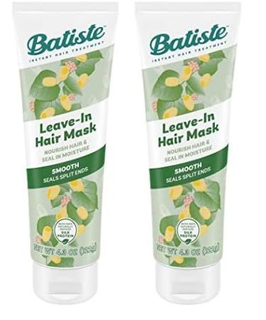 Batiste Heat Protectant For Hair & Leave In Conditioner Hair Mask Repair and Restore Formula Hair Conditioner for Dry or Wet Hair Infused with vitamin E for Enhancing Haircare 4.3oz. (Pack of 2) 4.3 Ounce (Pack of 2)