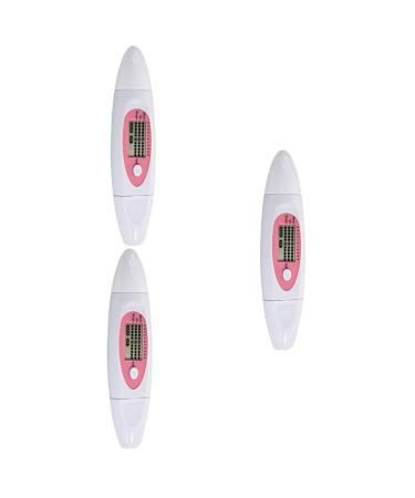 Housoutil 3pcs 3 1 Skin Detector Digital Skin Moisture Sensor Facial Moisture Meter Analyzer Triple Monitor 13.5X2 CMx3pcs Pink+whitex3pcs