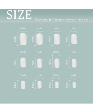 Sethexy French Short Square False Nails Collection - Glossy Elder Flower Press on Nails (24Pcs) - Buy Online on GoSupps.com