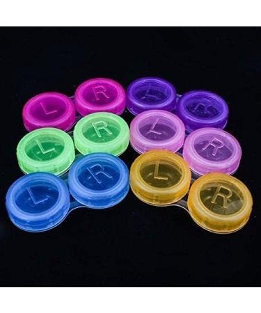 Mini Contact Lens Case Travel Kit - Portable Organizer with Mirror | Small Round Glasses Container - Buy Online on GoSupps.com